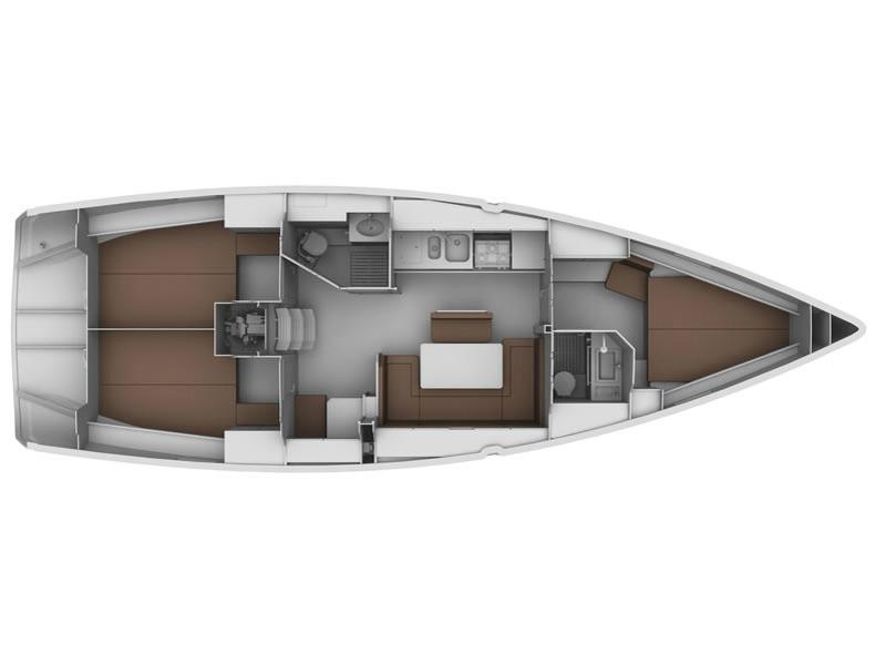 Book yachts online - sailboat - Bavaria Cruiser 40 - Xrystana - rent