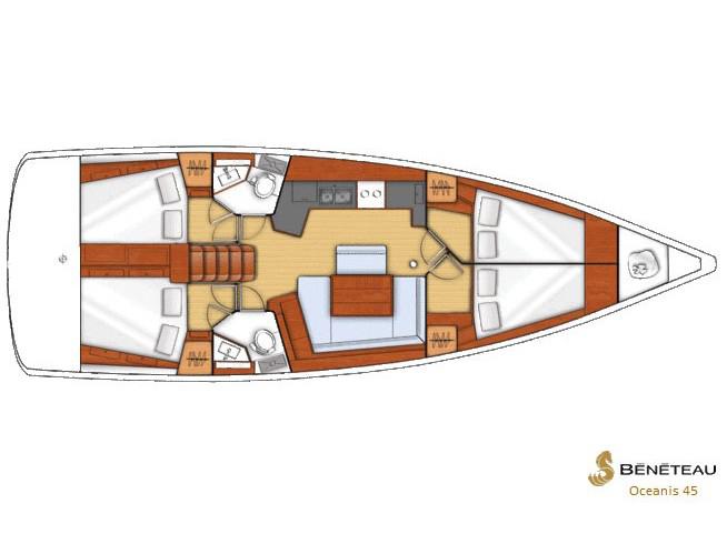 Book yachts online - sailboat - Oceanis 45 - Semiramis - rent