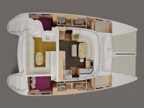 Book yachts online - catamaran - Lagoon 450 - Solange - rent