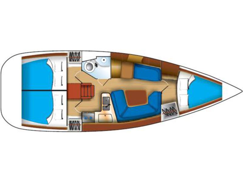 Book yachts online - sailboat - Sun Odyssey 35 - no name - rent