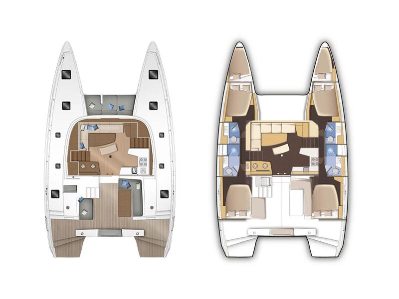 Book yachts online - catamaran - Lagoon 42 - Sea Hawk - rent