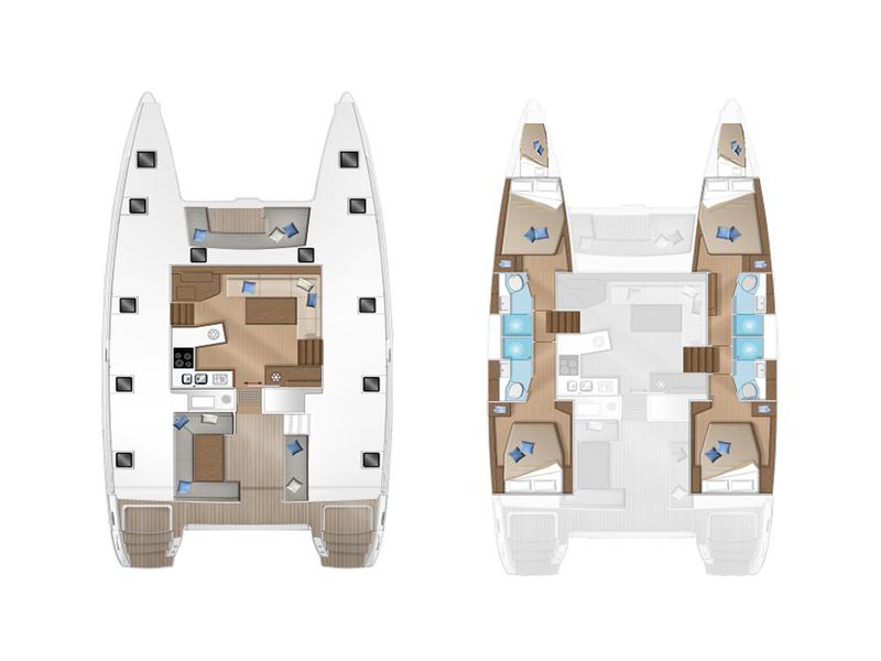 Book yachts online - catamaran - Lagoon 450  Flybridge - Odysseus - rent