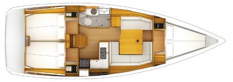 Book yachts online - sailboat - Sun odyssey 379 - Lambada (GPS in cockpit, bowthruster, solar panels) - rent