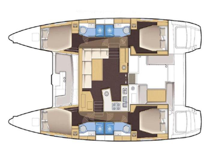 Book yachts online - catamaran - Lagoon 450 S - ADRIATIC QUEEN - rent