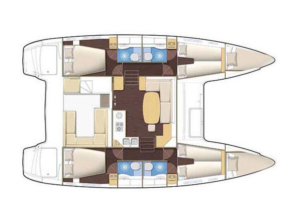 Book yachts online - catamaran - Lagoon 400 - LA BOHEME - rent