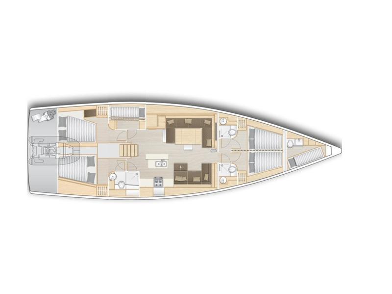 Book yachts online - sailboat - Hanse 588 - JASMINE - rent