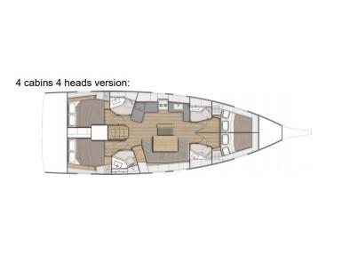 Book yachts online - sailboat - Oceanis 46.1 - AUF KURS - rent