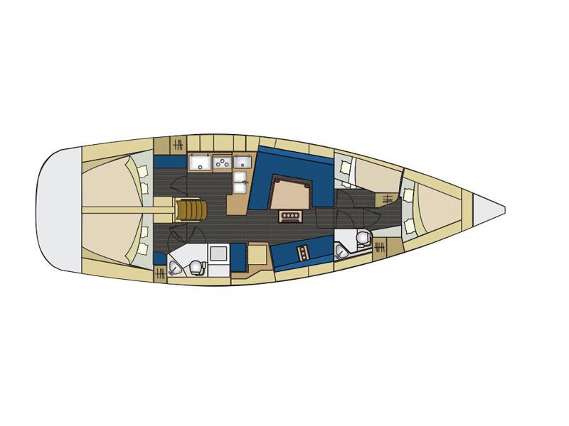 Book yachts online - sailboat - Elan 444 Impression - ABRAKADABRA - rent