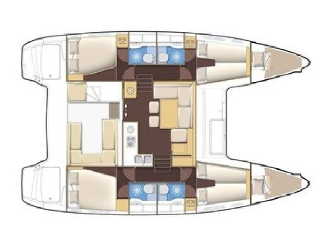 Book yachts online - catamaran - Lagoon 400 S2 - MAJA V - rent