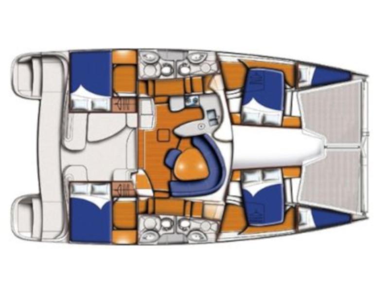 Book yachts online - catamaran - Leopard 43 - Sail Capella - rent