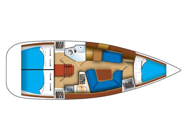 Book yachts online - sailboat - Sun Odyssey 35 - Bella - rent