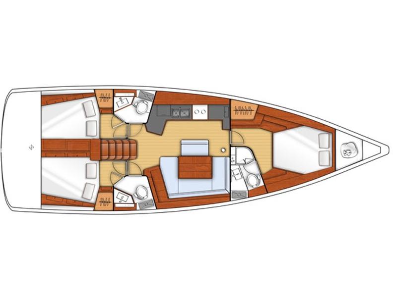 Book yachts online - sailboat - Oceanis 45/3 Cbs - EC- 453-13-G - rent