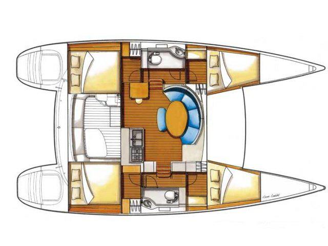 Book yachts online - catamaran - Lagoon 380 - EC- L38-14-G - rent