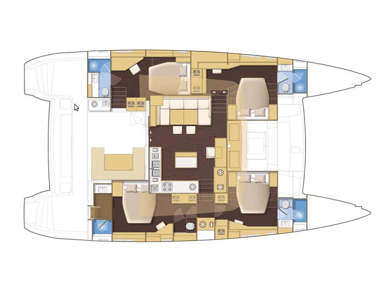 Book yachts online - catamaran - Lagoon 560 - EC- L56-14-G - rent