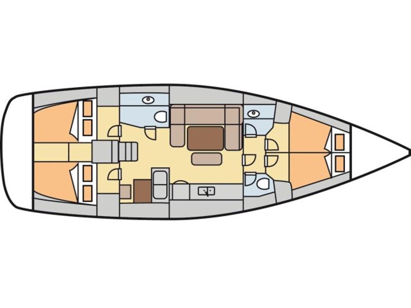 Book yachts online - sailboat - Dufour 450/ 2WC - CL- 450-15-CR - rent