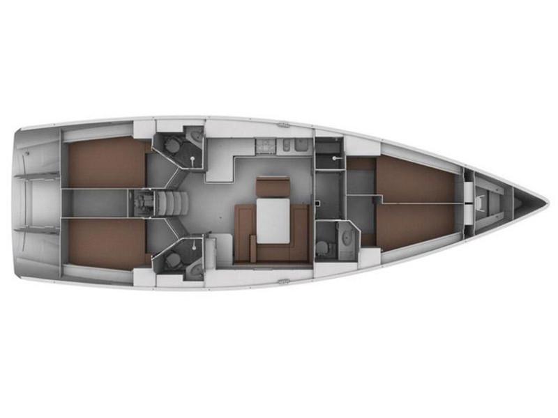 Book yachts online - sailboat - Bavaria Cruiser 45 - EC- 45B-11-G - rent
