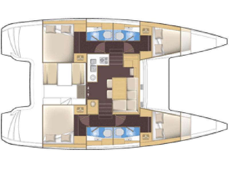 Book yachts online - catamaran - Lagoon 39 - White Cat - rent