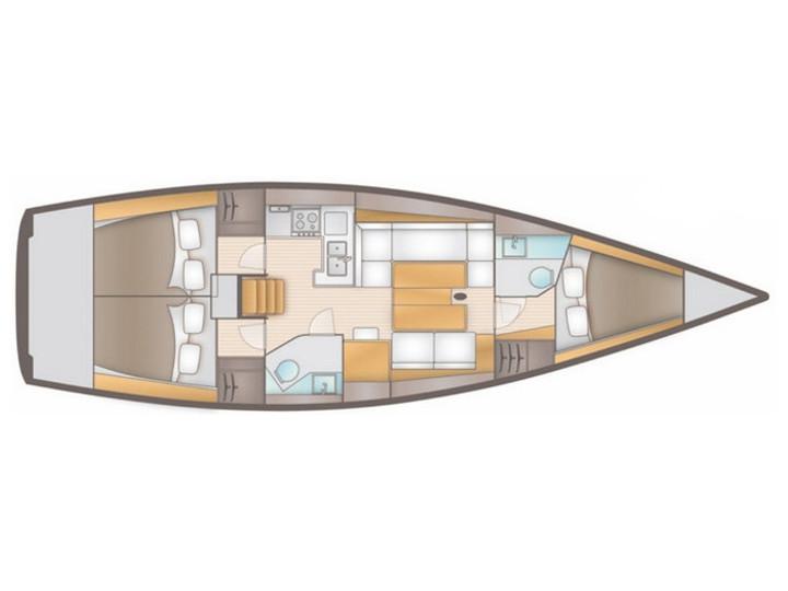 Book yachts online - sailboat - Salona 41 Performance - RED ZEPPELIN - rent