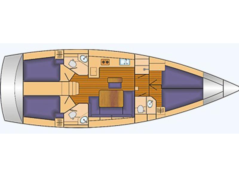 Book yachts online - sailboat - Bavaria Cruiser 46 - Taifun - rent