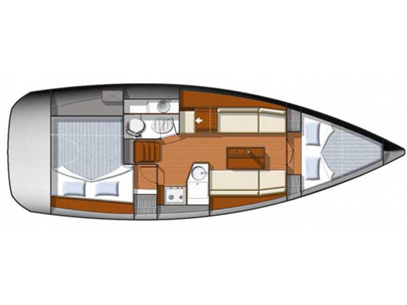 Book yachts online - sailboat - Sun Odyssey 33i - Peachick - rent