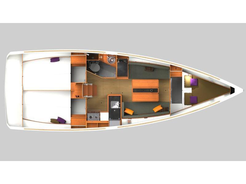 Book yachts online - sailboat - Sun Odyssey 349 - Lydia - rent