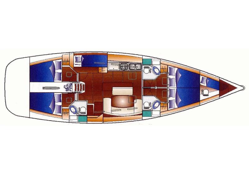 Book yachts online - sailboat - Cyclades 50.5 - Jumbo - rent