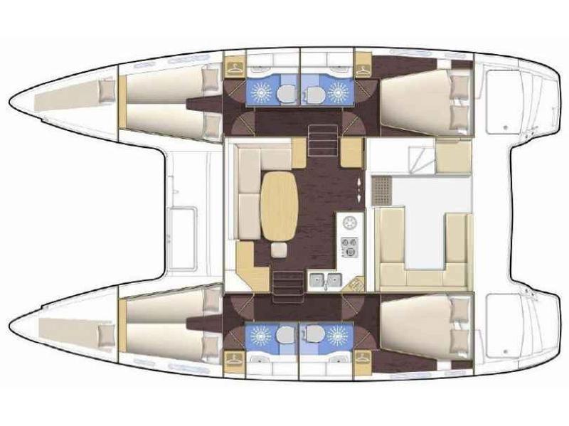 Book yachts online - catamaran - Lagoon 400 S2 - LIMA III - rent