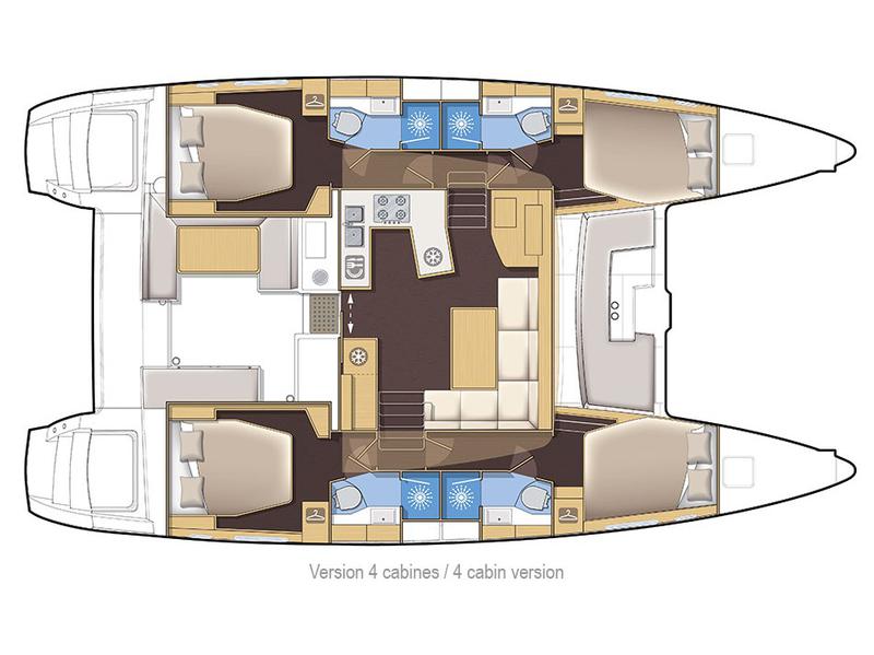 Book yachts online - catamaran - Lagoon 450  Flybridge - For Sail  - rent