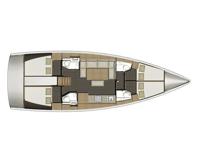 Book yachts online - sailboat - Dufour 460 - Sea Splash J - rent