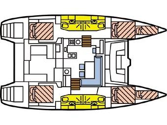 Book yachts online - catamaran - Lagoon 450 - Angela - rent