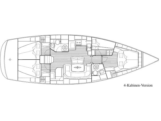 Book yachts online - sailboat - Bavaria 46 Cruiser - Eros - rent