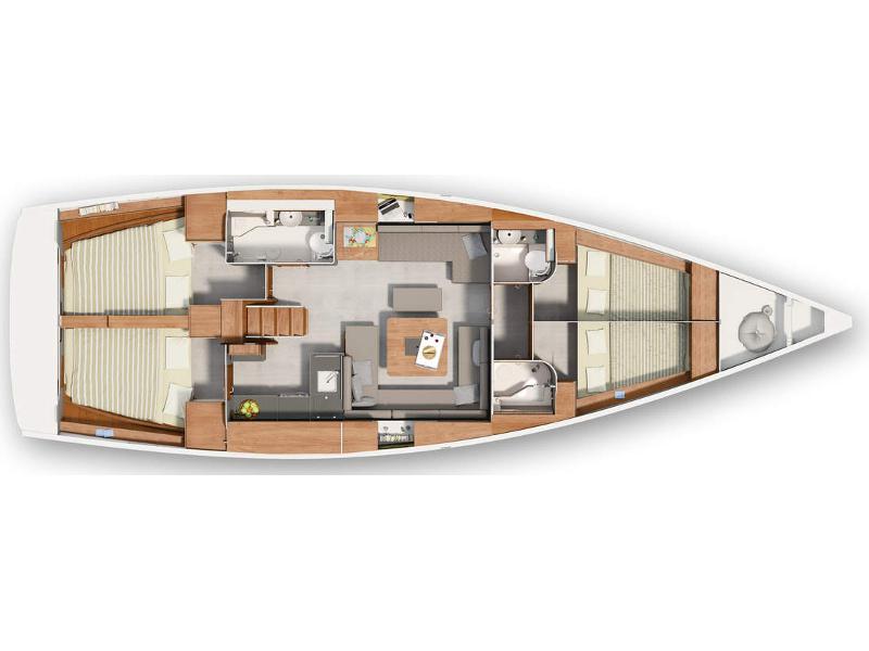 Book yachts online - sailboat - Hanse 455 - Melanie M - rent