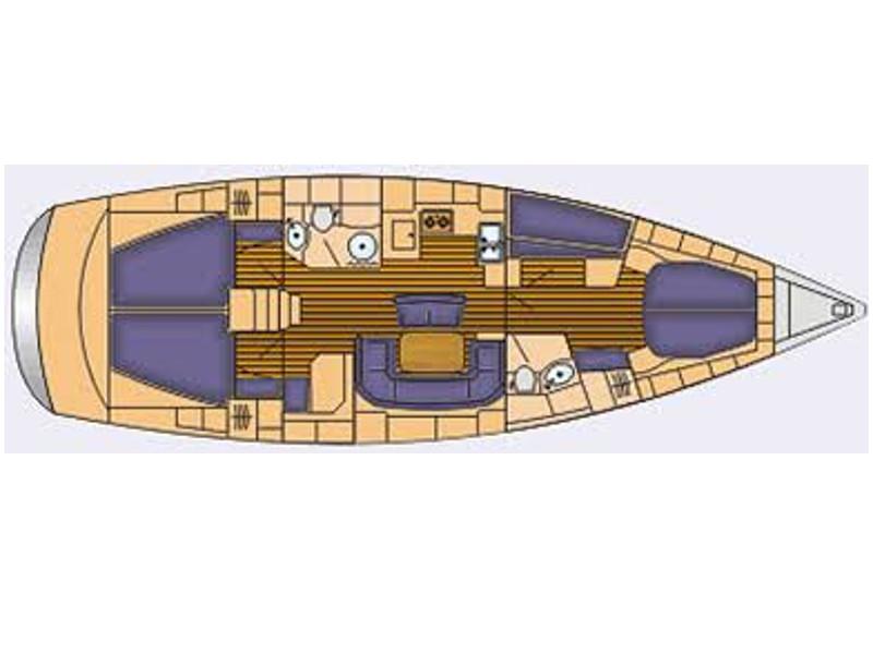 Book yachts online - sailboat - Bavaria 46 Cruiser - Argonaytis - rent