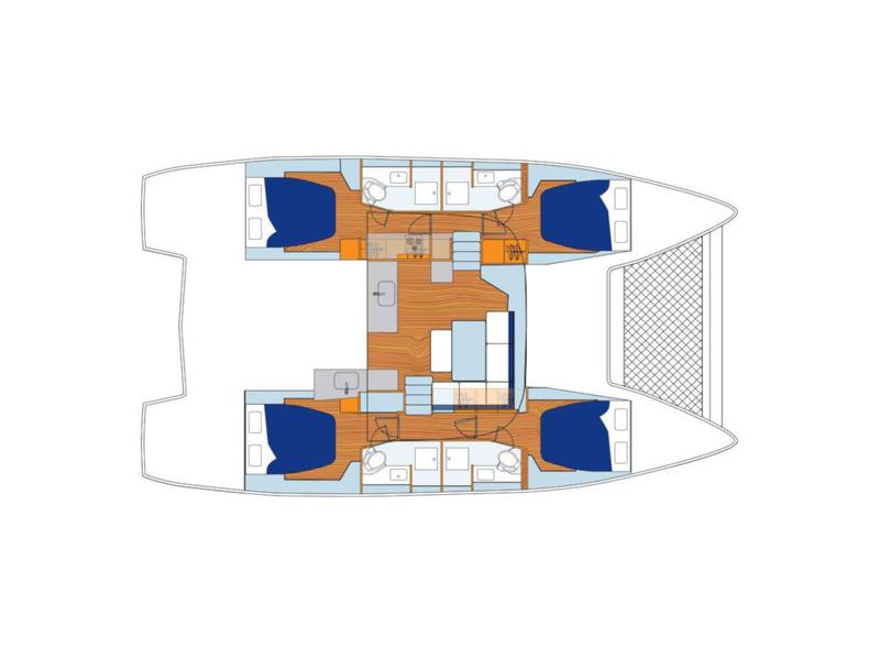 Book yachts online - catamaran - Sunsail 46 Cat - Sunsail 46 Cat (2019) - rent