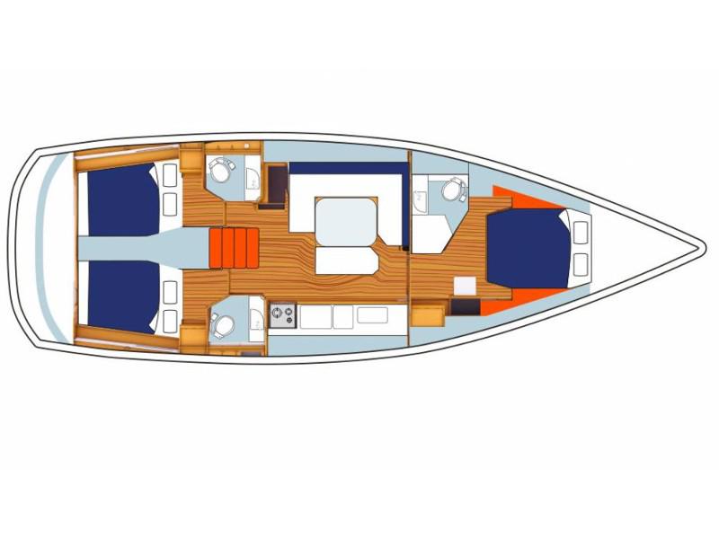 Book yachts online - sailboat - Sunsail 47/3 - Sunsail 47/3 (2016) - rent