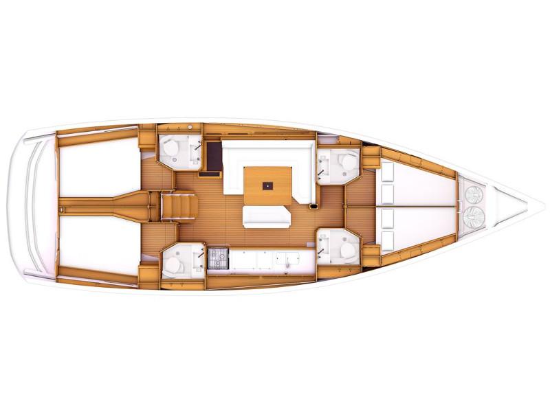 Book yachts online - sailboat - Sun Odyssey 479 - GUINNESS - rent