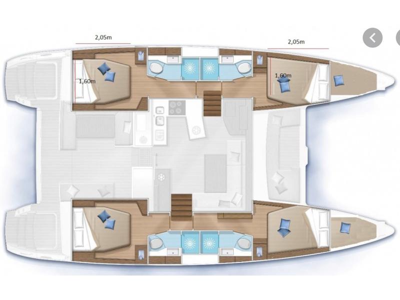 Book yachts online - catamaran - Lagoon 450 Sport - I Love Anna (Generator) - rent