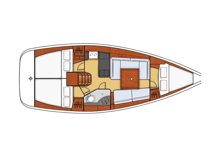 Book yachts online - sailboat - Oceanis 34 - Smyrna II - rent