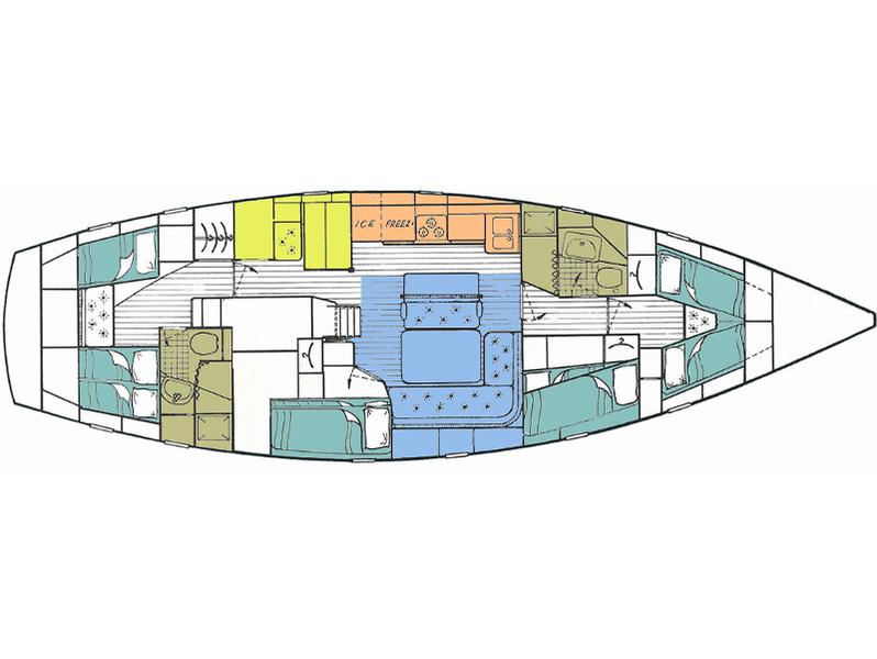 Book yachts online - sailboat - Hallberg-Rassy 49 - Big Blue - rent