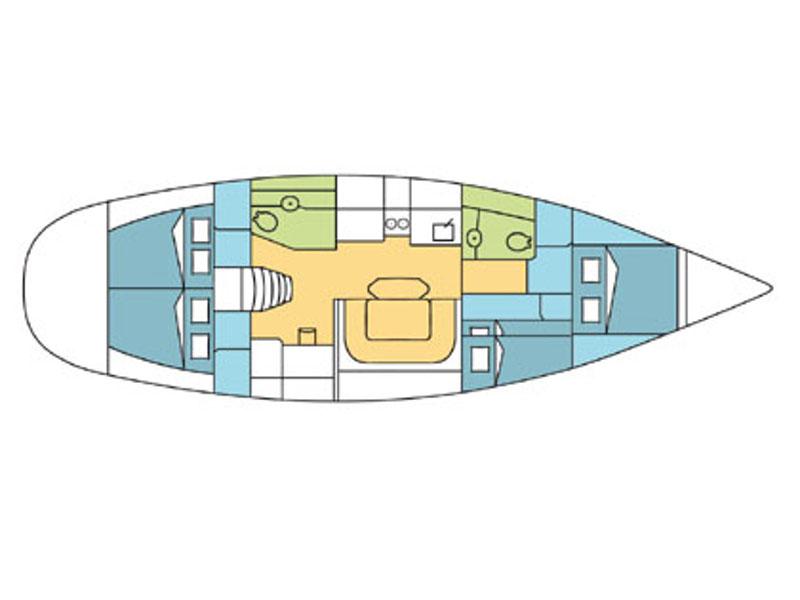 Book yachts online - sailboat - Harmony 47 - Pinta - rent