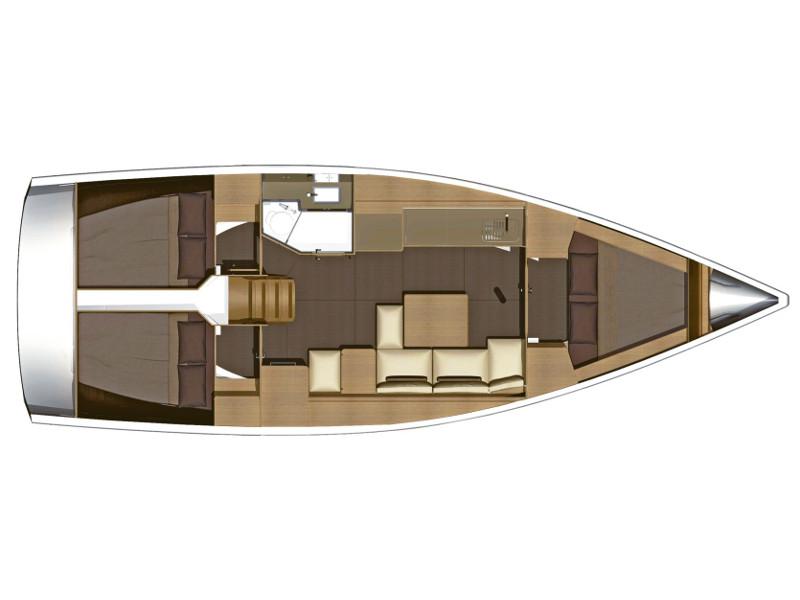 Book yachts online - sailboat - Dufour 382 Grand Large - Reggiani - rent