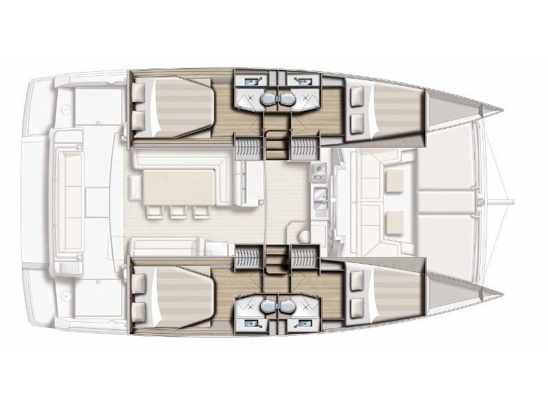 Book yachts online - catamaran - Bali 4.1 - Iodea - rent