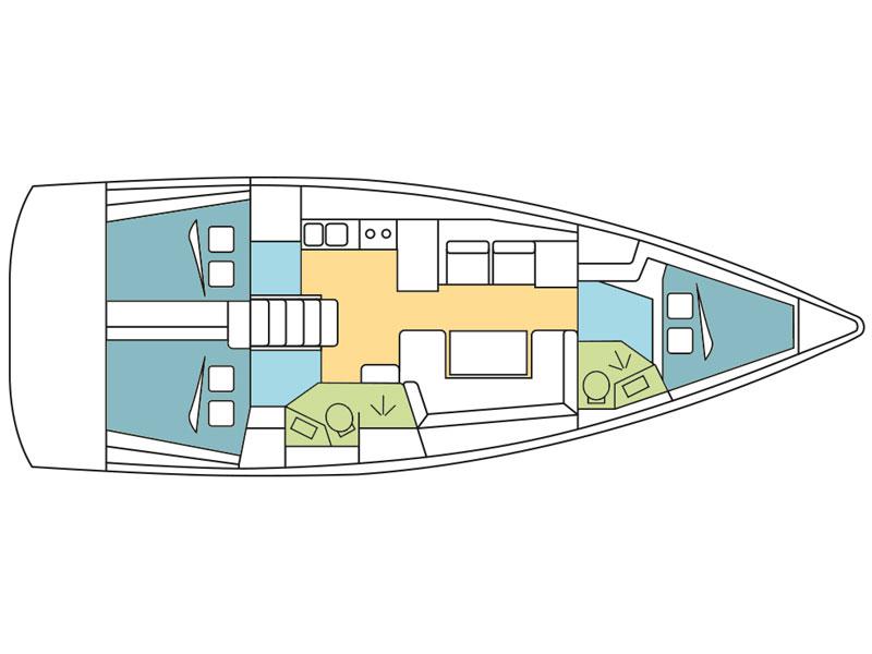 Book yachts online - sailboat - Oceanis 41.1 - Kiči Kiči - rent