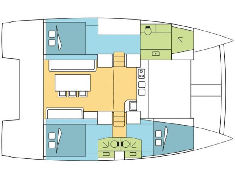 Book yachts online - catamaran - Bali 4.0 - El Golfet II - rent
