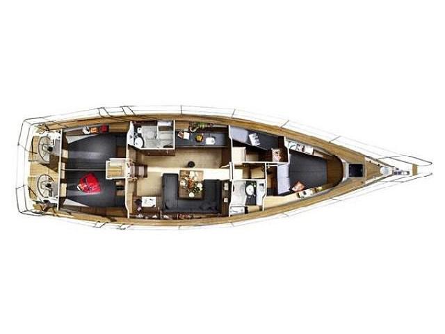 Book yachts online - sailboat - Bavaria Cruiser 46 Y/B 2009 - Borboleta (Refit 2020) - rent