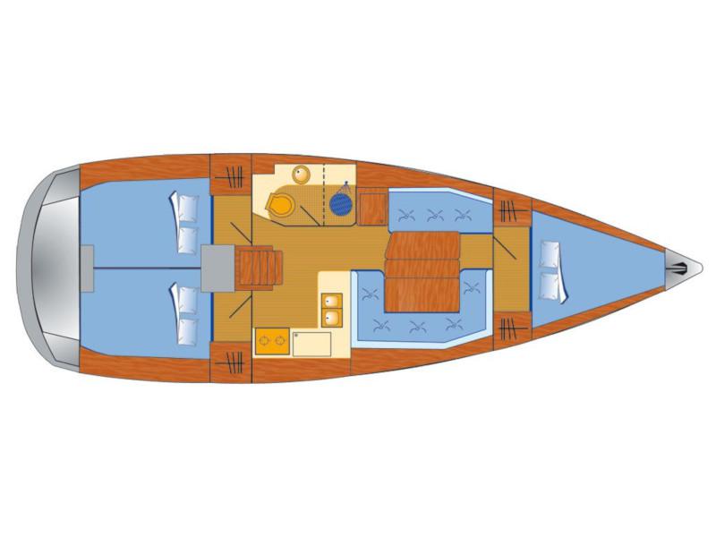 Book yachts online - sailboat - Sun Odyssey 389 - Billie Jean - rent