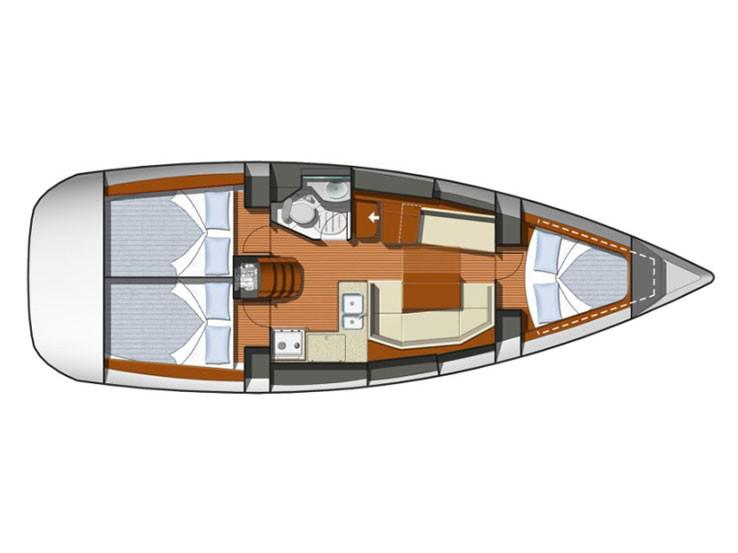 Book yachts online - sailboat - Sun Odyssey 36i - TIA - rent