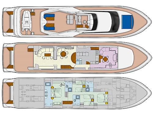 Book yachts online - motorboat - Falcon 100ft - Monte Carlo - rent