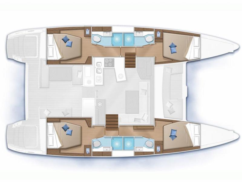 Book yachts online - catamaran - Lagoon 450 Flybridge - bruno too - rent