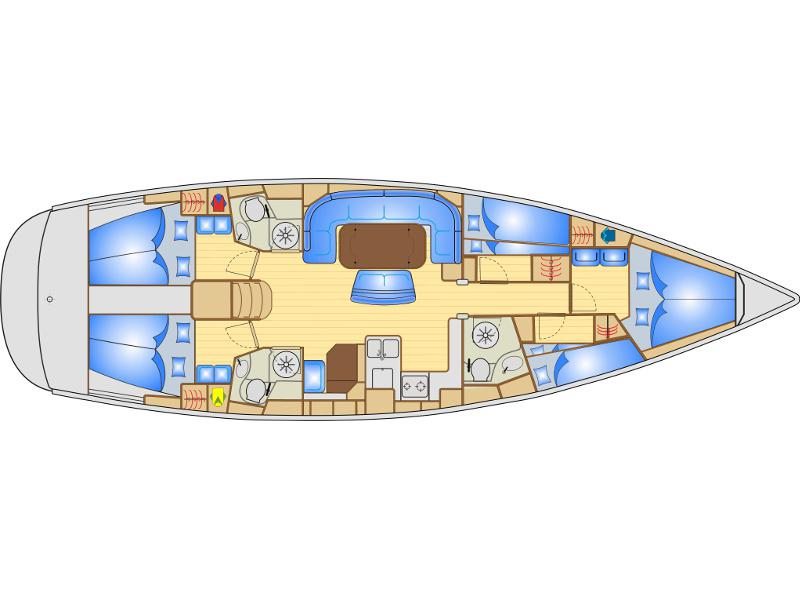 Book yachts online - sailboat - Bavaria 50 - Aurora - rent